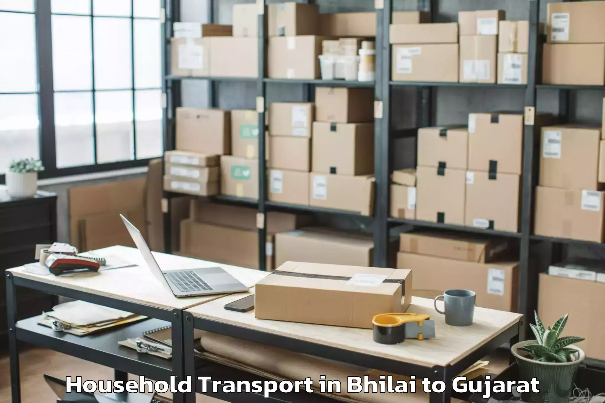 Top Bhilai to Mandvi Household Transport Available